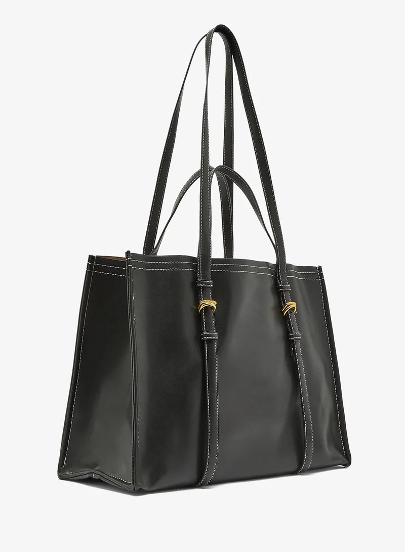 ELLA Metal Buckle Embellished Tote bag